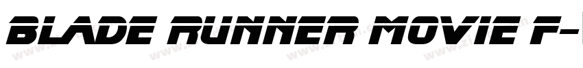 Blade Runner Movie F字体转换